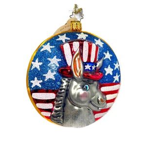 “Dem Donkeys” Christopher Radko ornament